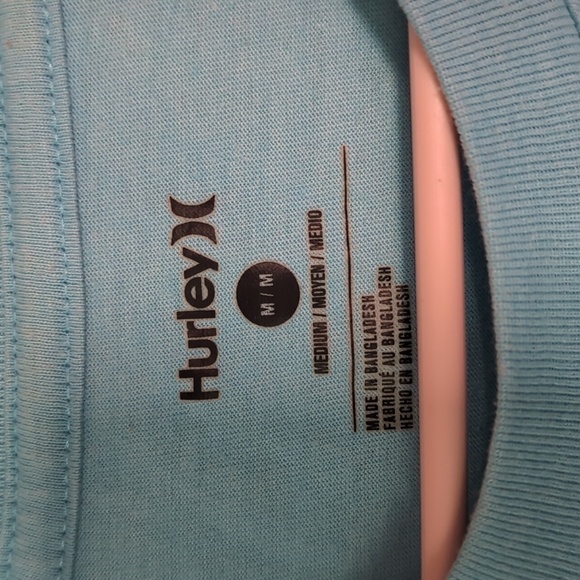 🍉 Hurley Light Blue Sailboat Tee Size Medium - Picture 2 of 5